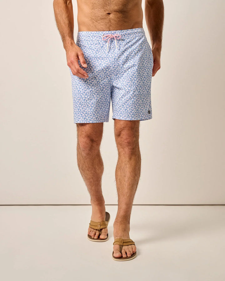 Johnnie-O The Half Elastic 7" Surf Shorts Maliblu JMSS100130