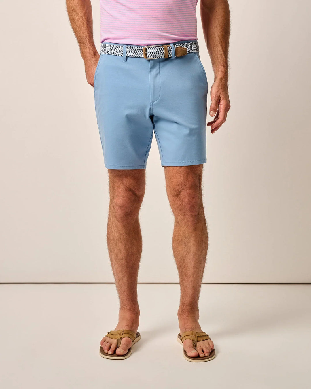 Johnnie-O Jupiters Stretch Cotton Performance Shorts Blue Horizon JMSH2280