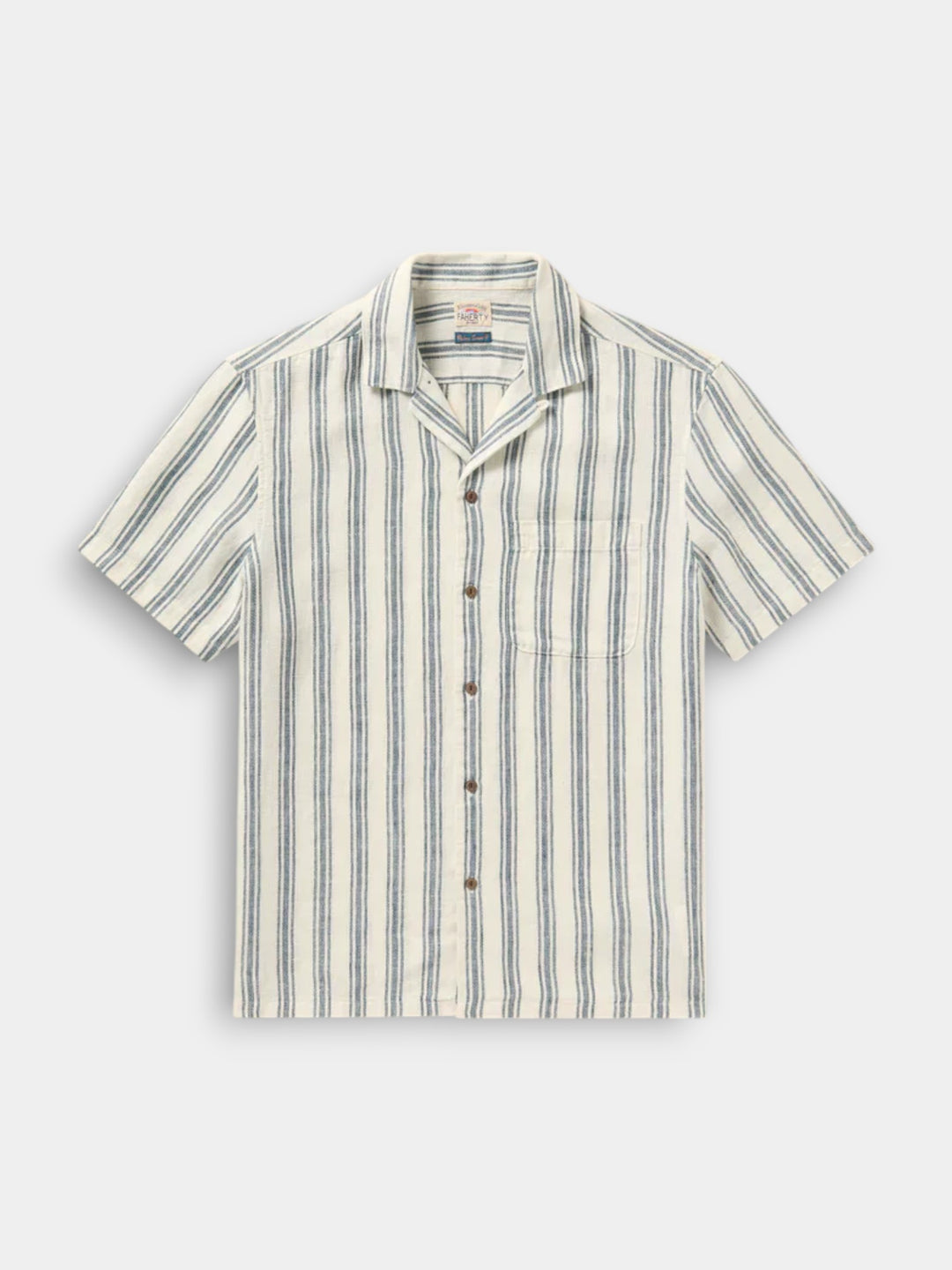 Faherty Short-Sleeve Palma Linen Camp Shirt