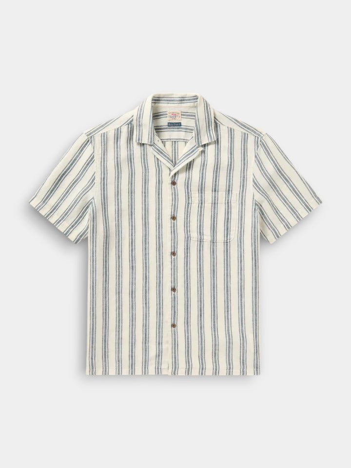 Faherty Short-Sleeve Palma Linen Camp Shirt