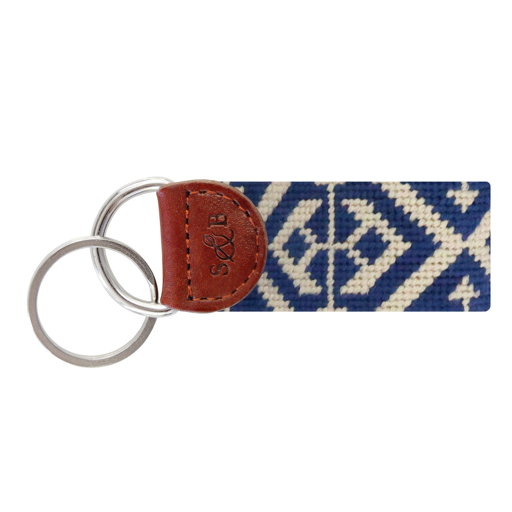 Smathers & Branson Scarsdale Needlepoint Key Fob