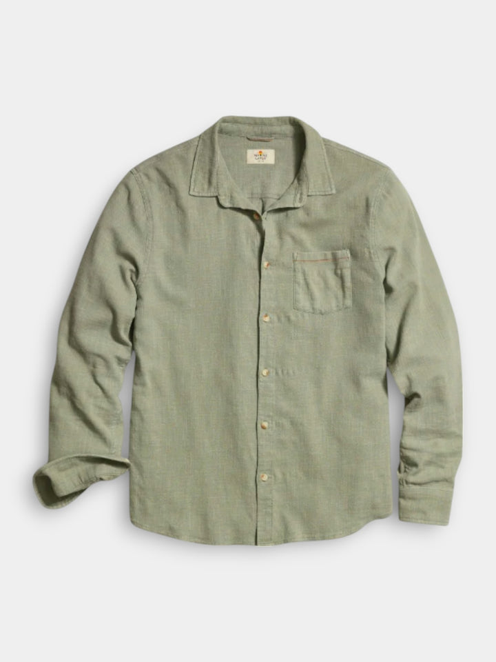 Marine Layer Classic Stretch Selvage Shirt | Shadow