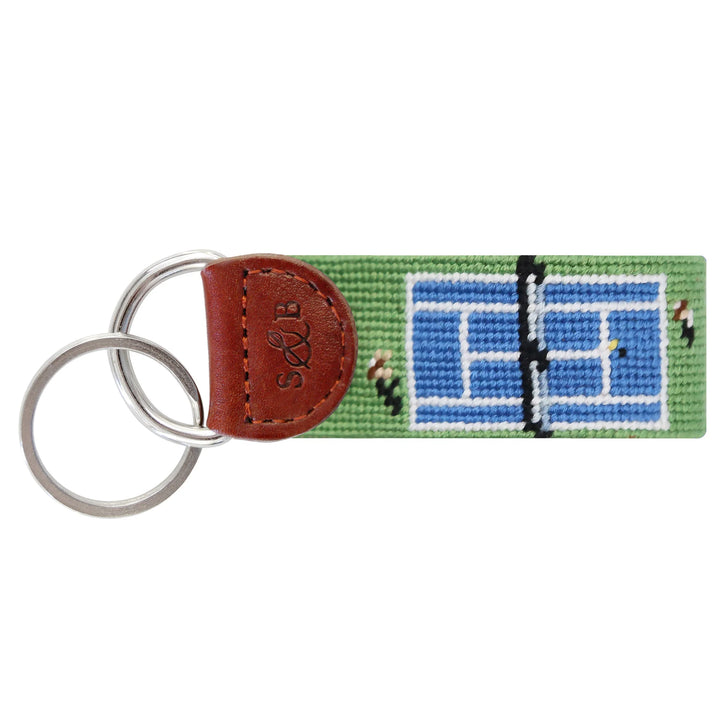 Smathers & Branson Tennis Overhead Needlepoint Key Fob