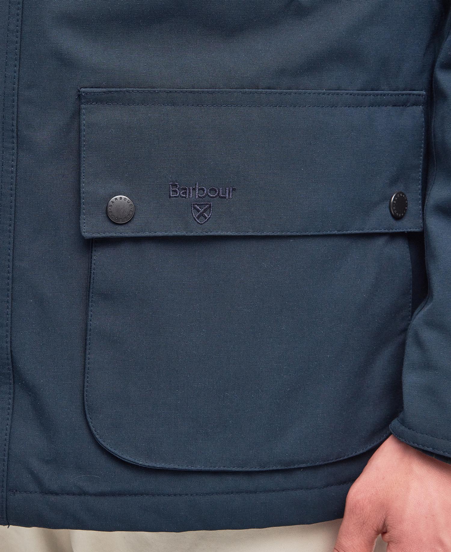 Barbour Winter Ashby Waterproof Jacket - Navy – John Hyatt Clothing
