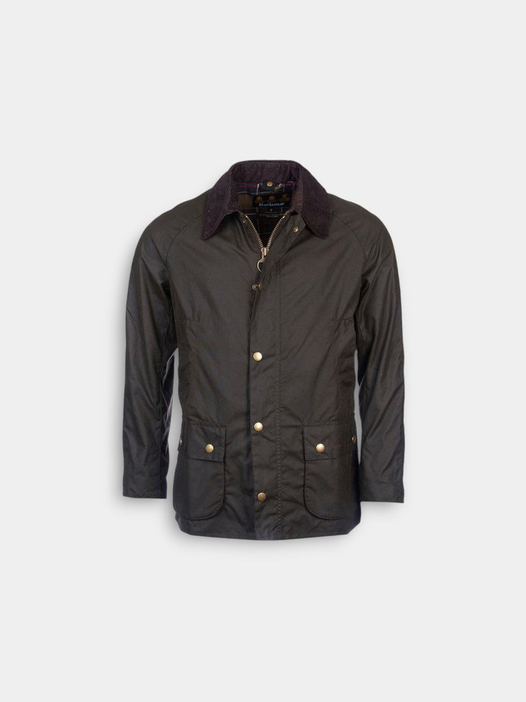 【L】2000s BARBOUR wax cotton blouson Barbour Bristol Wax Cotton Jacket Olive Small at Amazon Men's