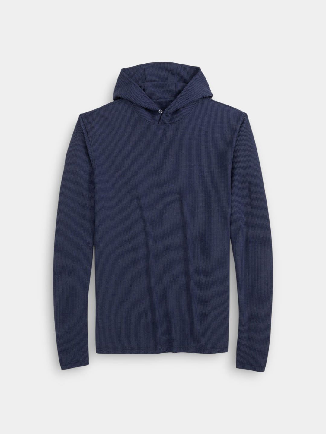 Johnnie-O Brinson Ribbed Knit Performance Hoodie | Navy