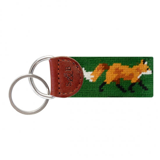 Smathers & Branson Fox Needlepoint Key Fob