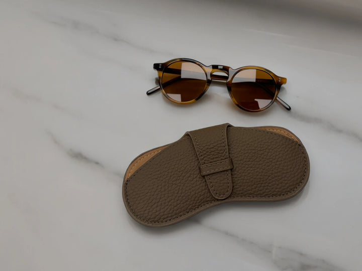 John Hyatt Leather Glasses Pouch