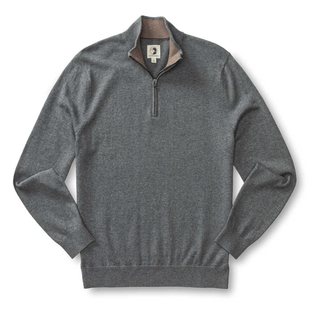Ridley Cotton Cashmere 1/4 Zip Sweater