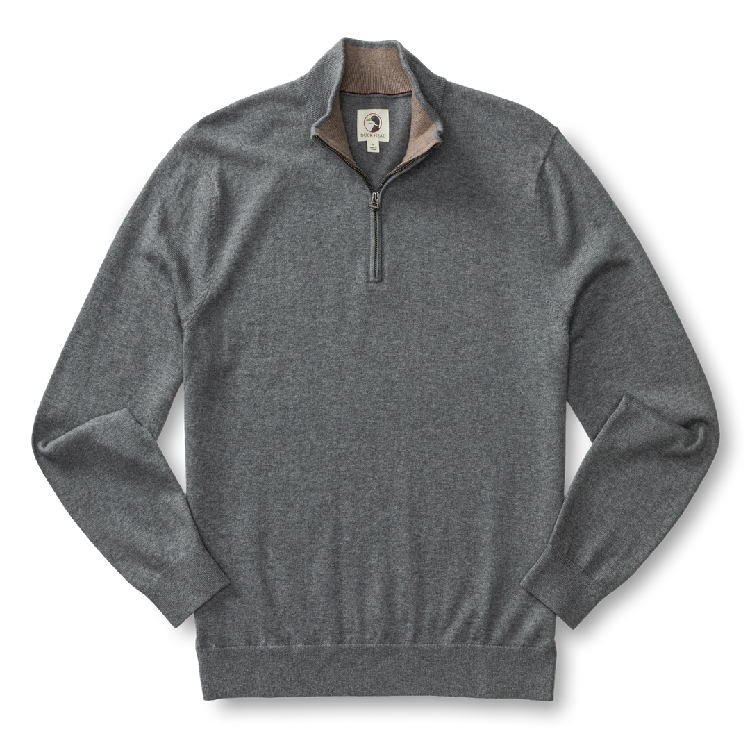 Ridley Cotton Cashmere 1/4 Zip Sweater