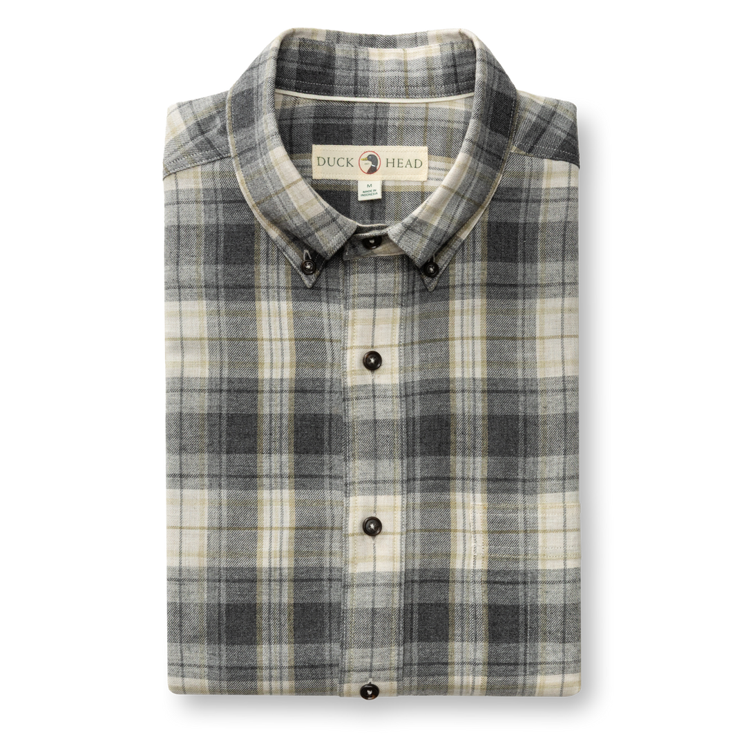Cotton Flannel Sport Shirt - Rolland Plaid