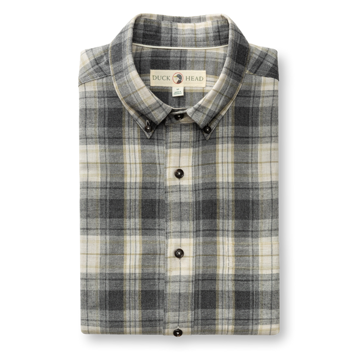 Cotton Flannel Sport Shirt - Rolland Plaid