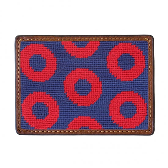 Smathers & Branson The Donut Pattern Needlepoint Card Wallet