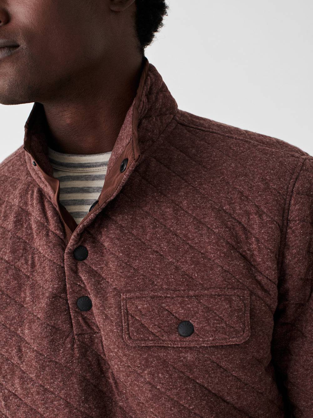 Faherty Epic Quilted Fleece Pullover