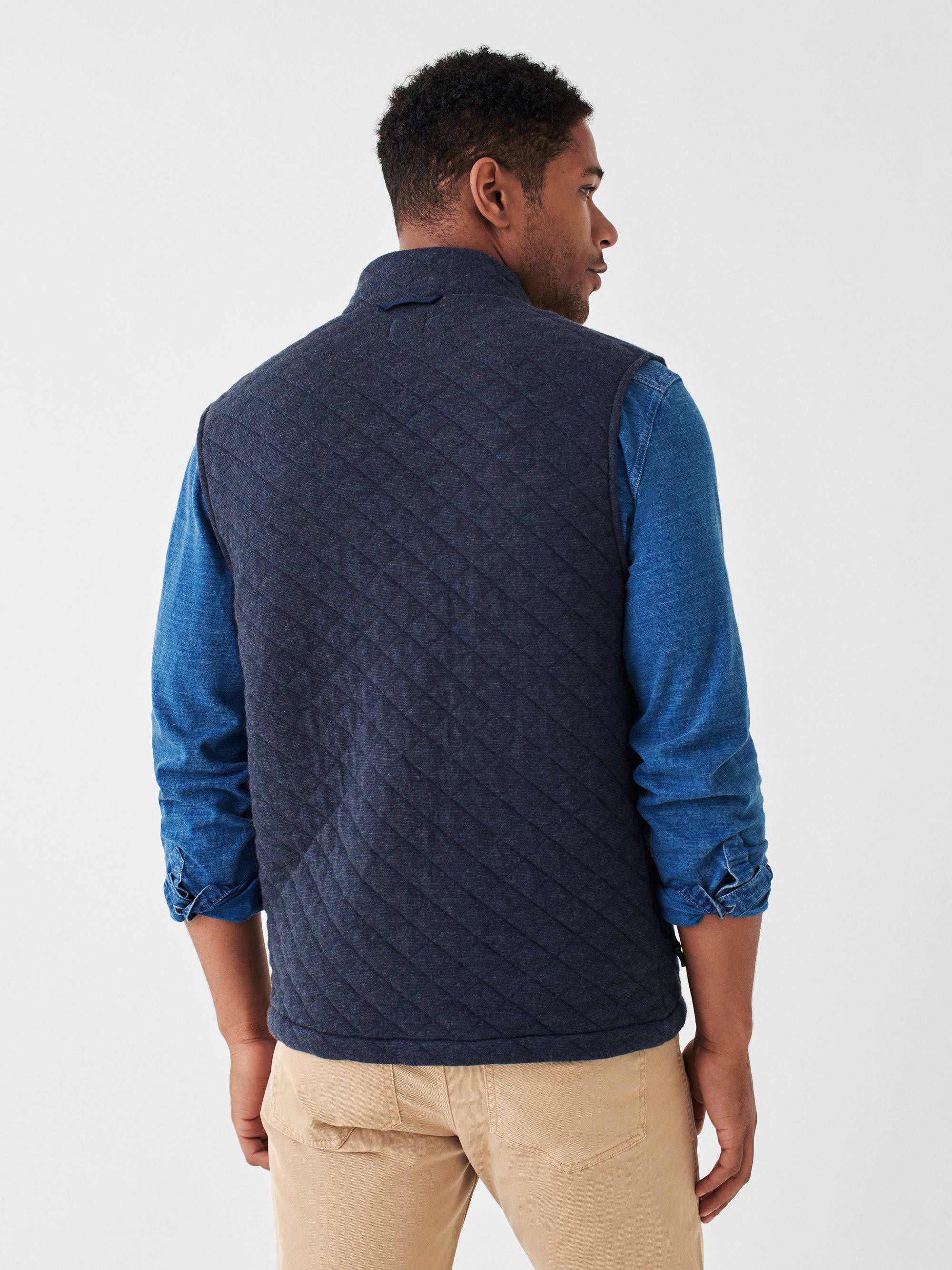 Faherty Epic Quilted Fleece Vest
