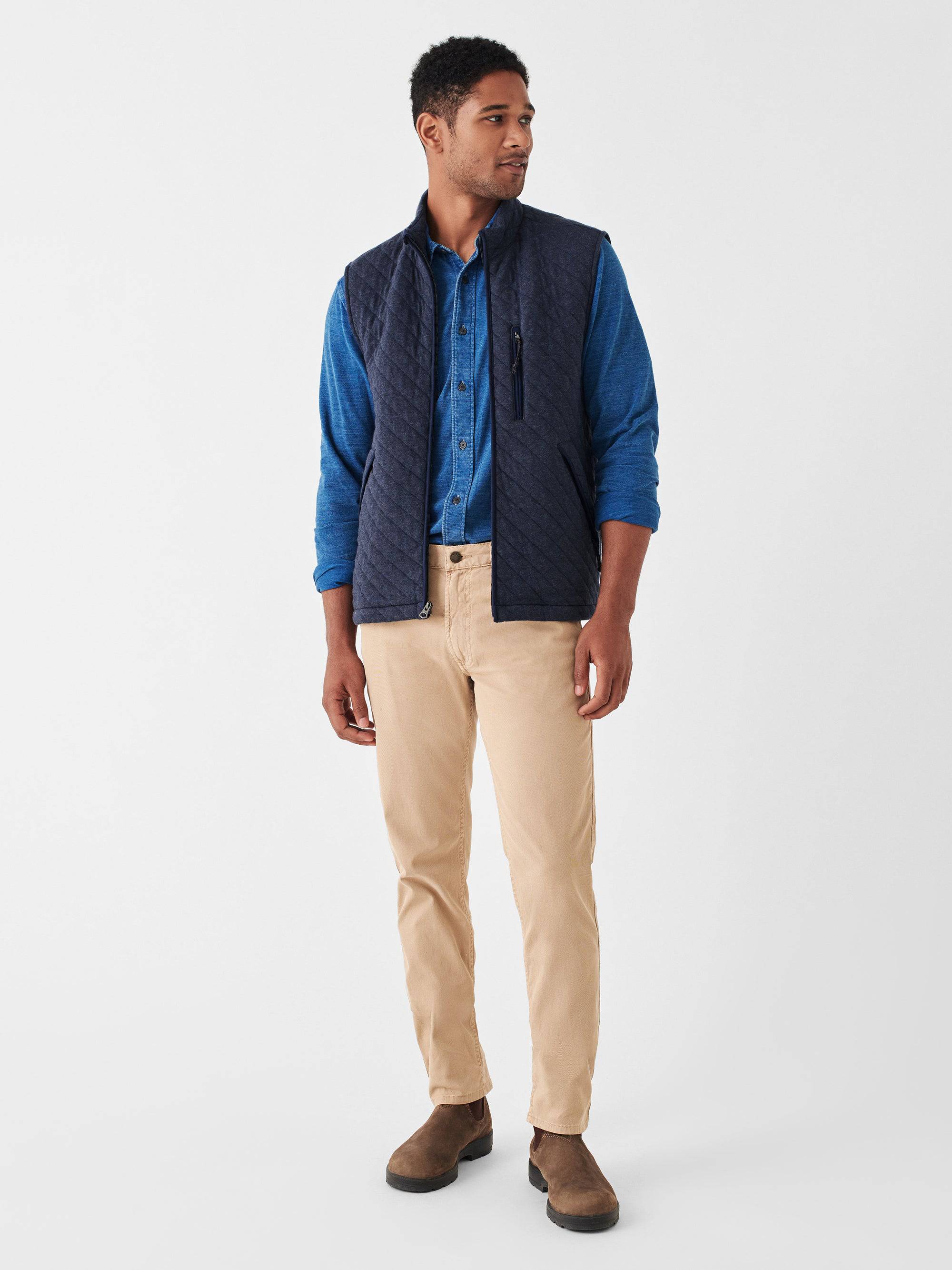 Faherty Epic Quilted Fleece Vest