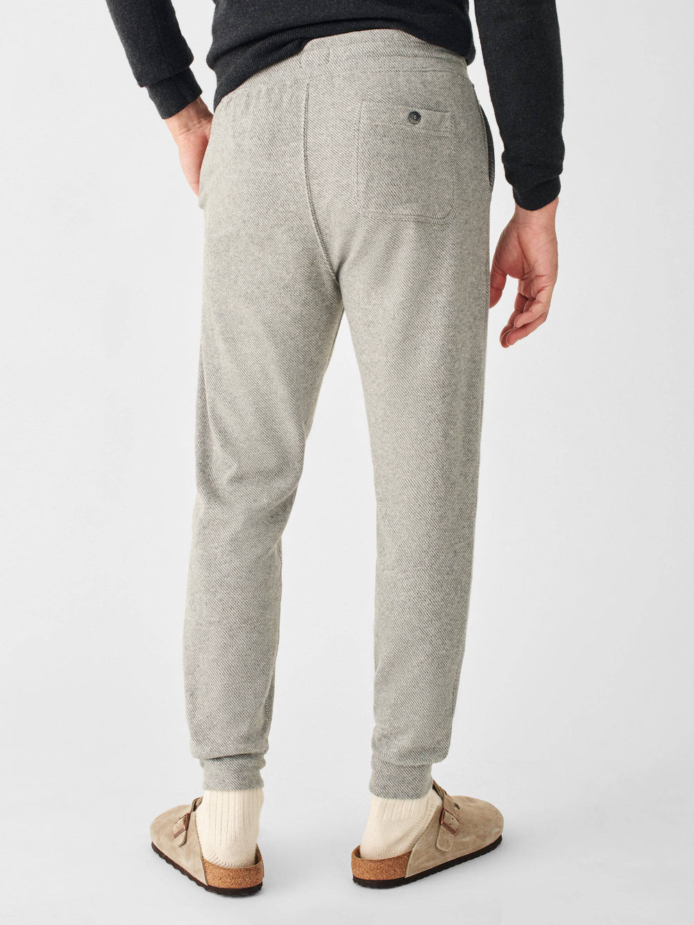 Faherty Faherty Legend Sweatpant Fossil Grey Twill