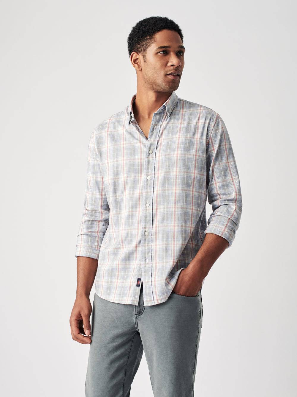 Faherty Marin Coast Plaid Movement Shirt