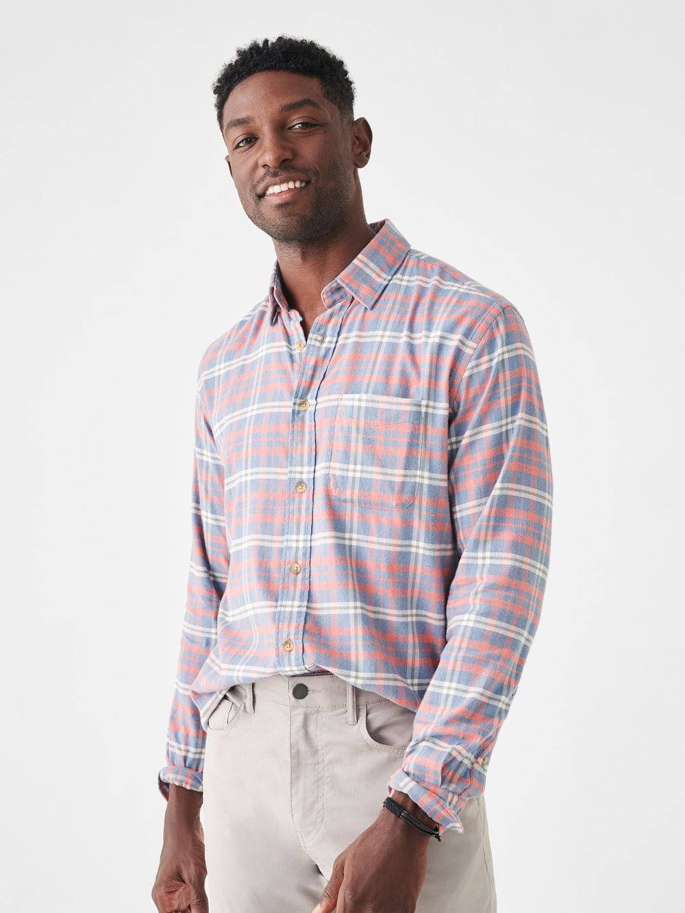 Faherty Niagara River Plaid All Time Shirt