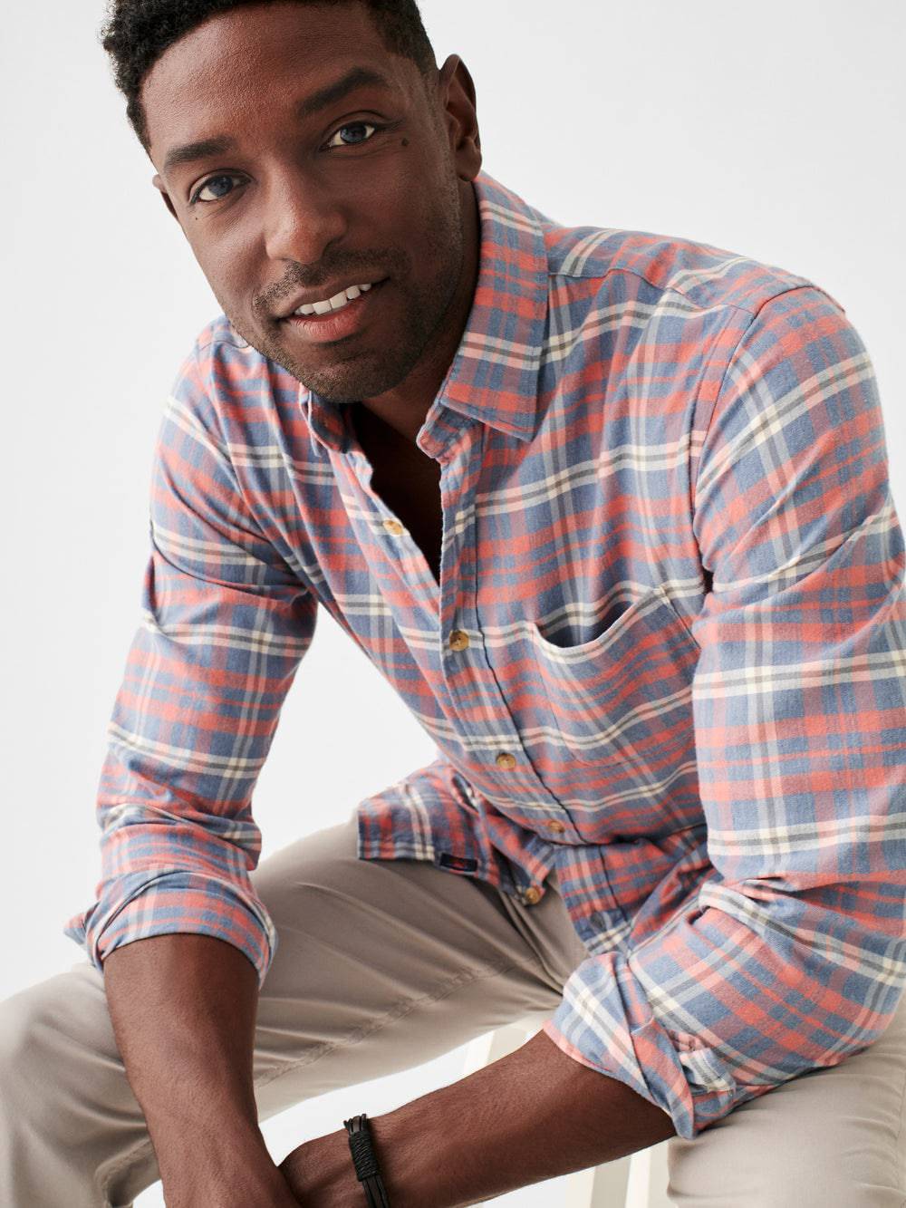Faherty Niagara River Plaid All Time Shirt