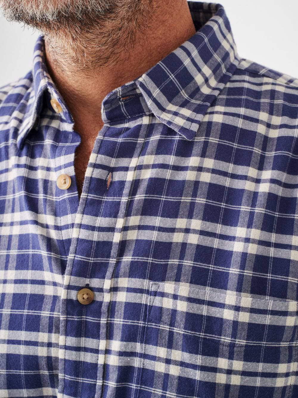 Faherty Ocean Seas Plaid All Time Shirt