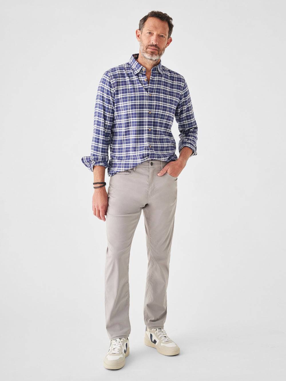 Faherty Ocean Seas Plaid All Time Shirt