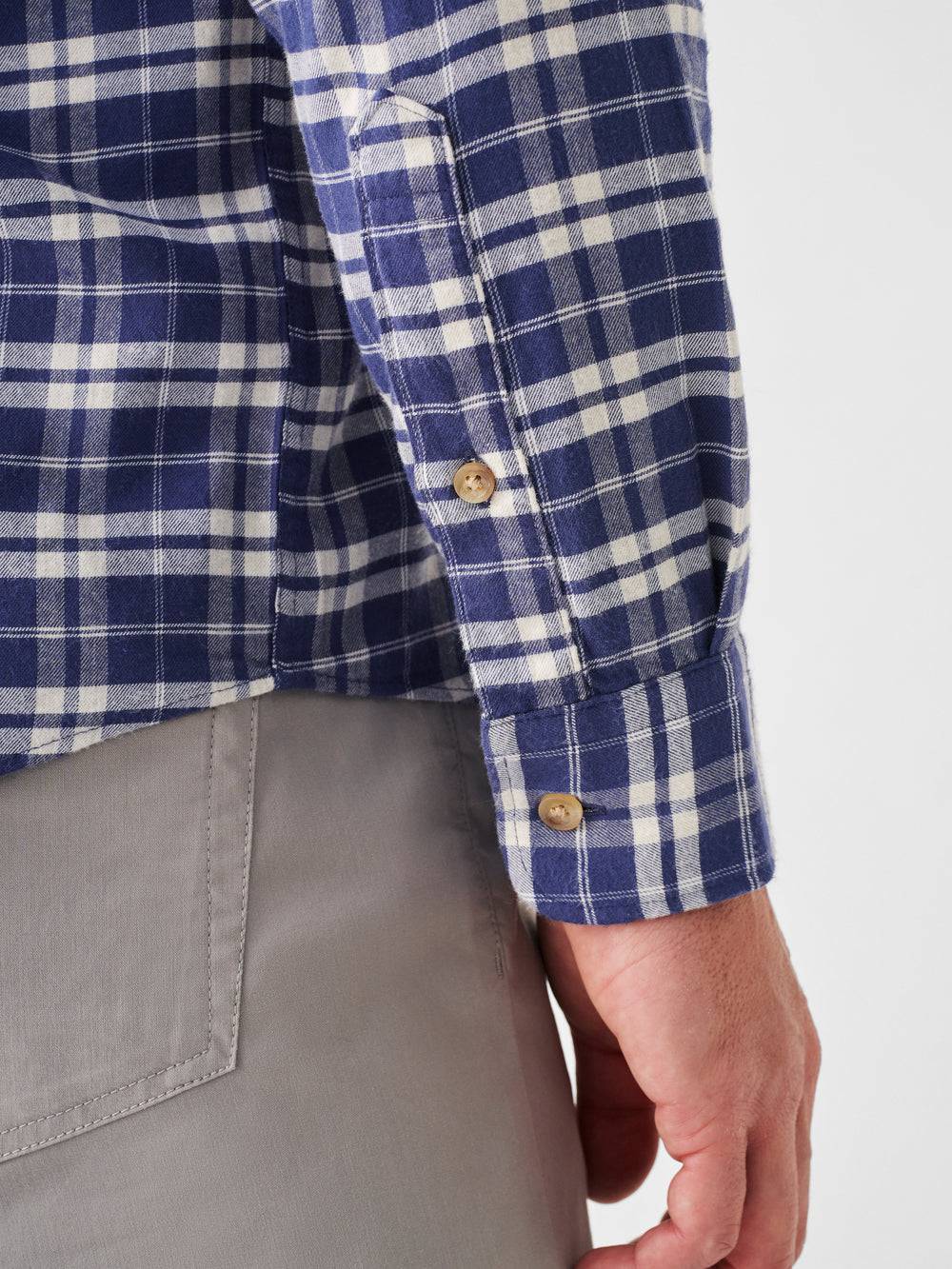 Faherty Ocean Seas Plaid All Time Shirt