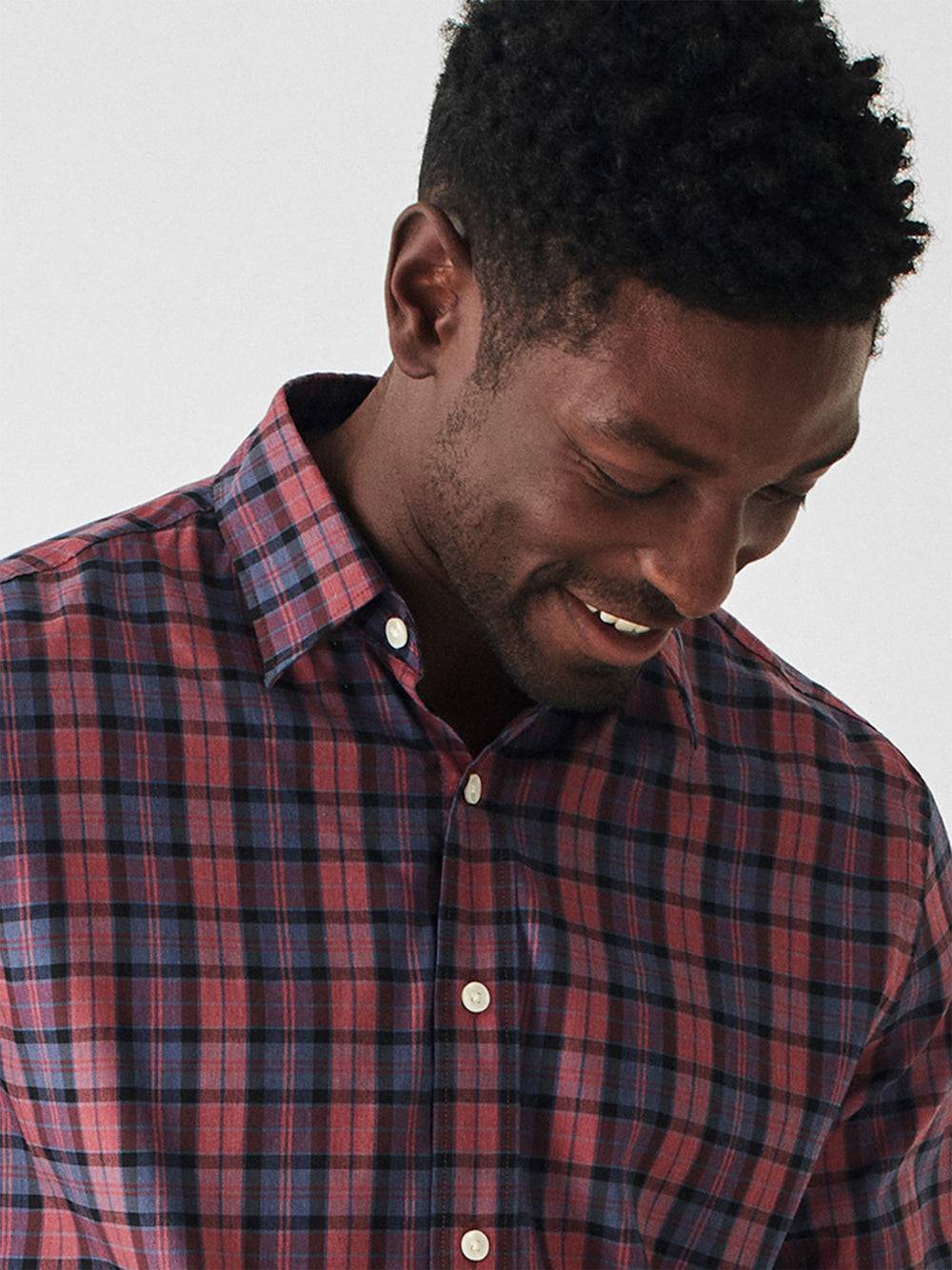 Faherty Point Jewel Plaid Movement Shirt