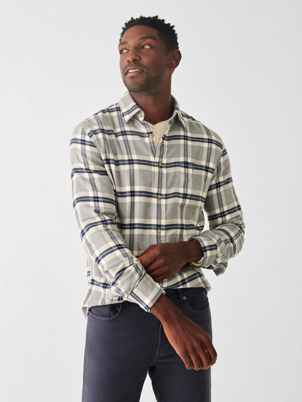 Faherty Prospect Creek Plaid Movement Flannel