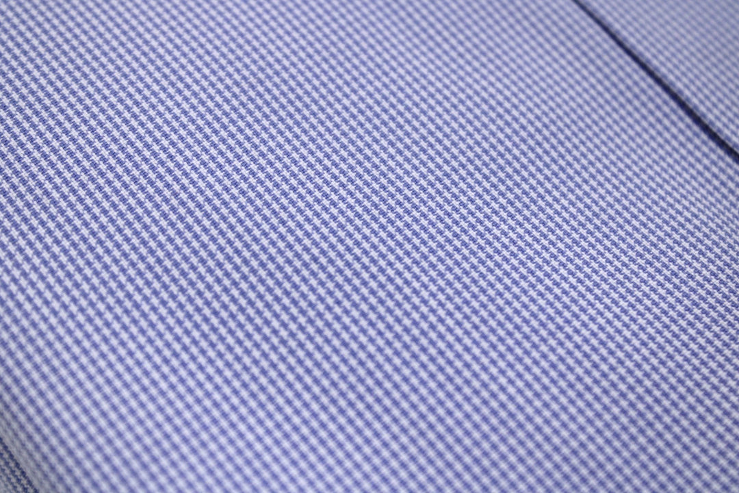 John Hyatt Micro Houndstooth Button Down Shirt