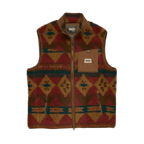 Howler Bros. Chisos Fleece Vest Milta Motifs : Russet 153625F
