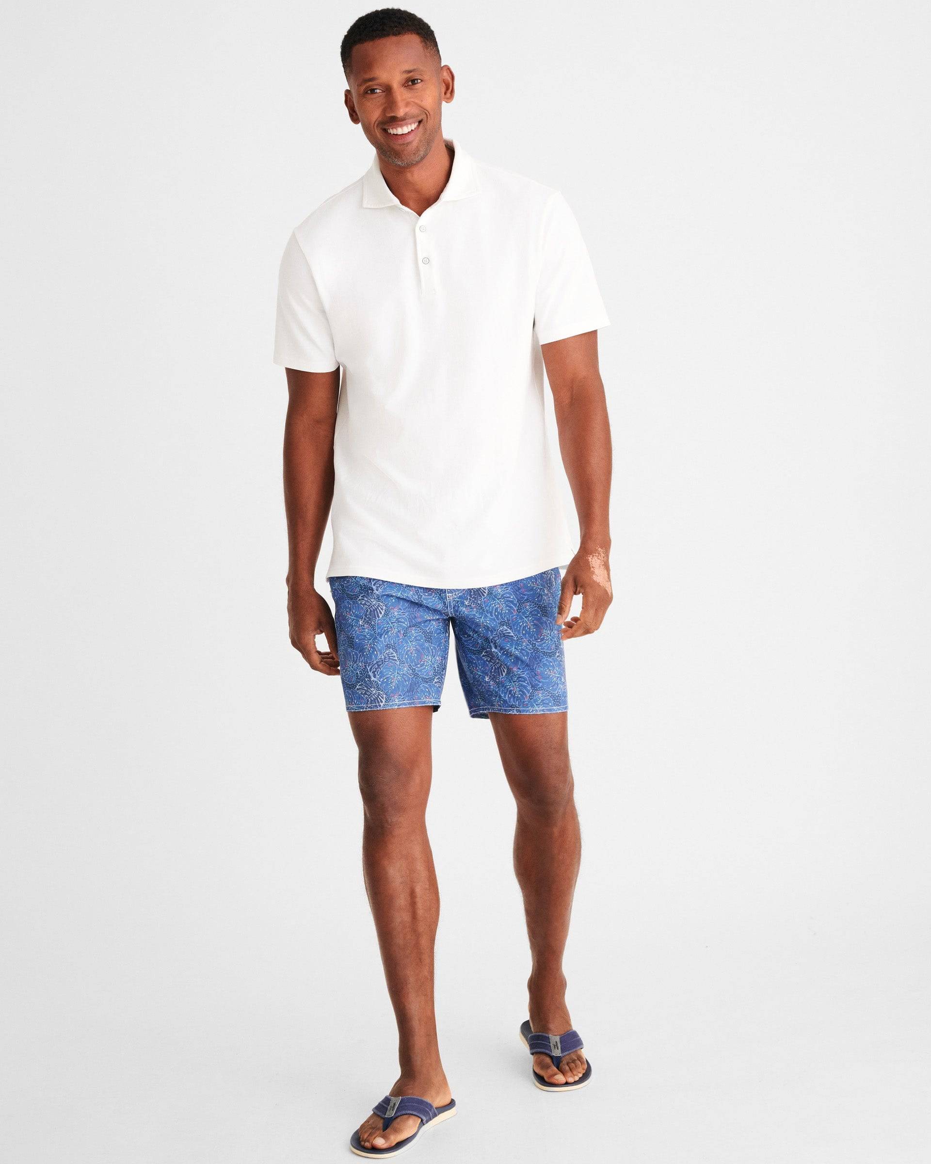 Johnnie-O Bongo Half Elastic 7" Surf Shorts