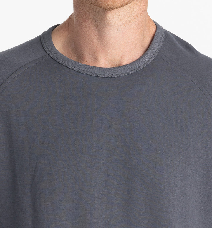 Free Fly Bamboo Lightweight Fleece Crew Storm Cloud MLWFLC