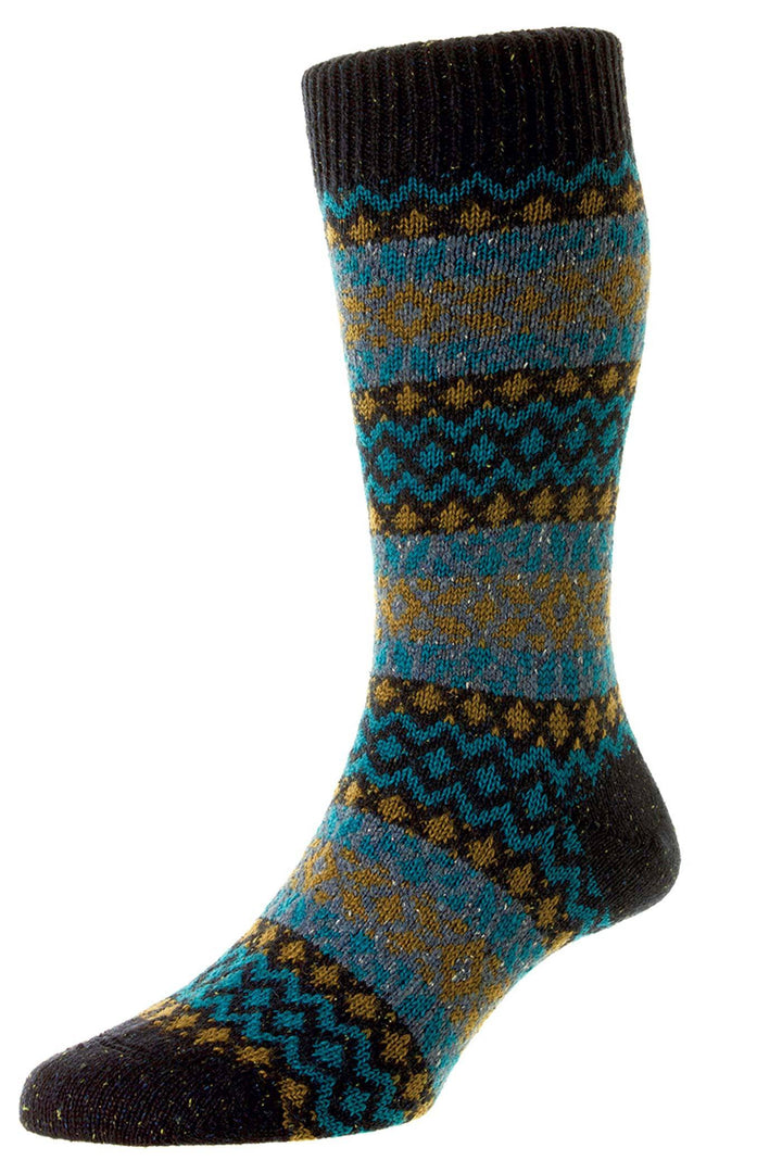 Pantherella Fellcroft Fairisle Wool Socks