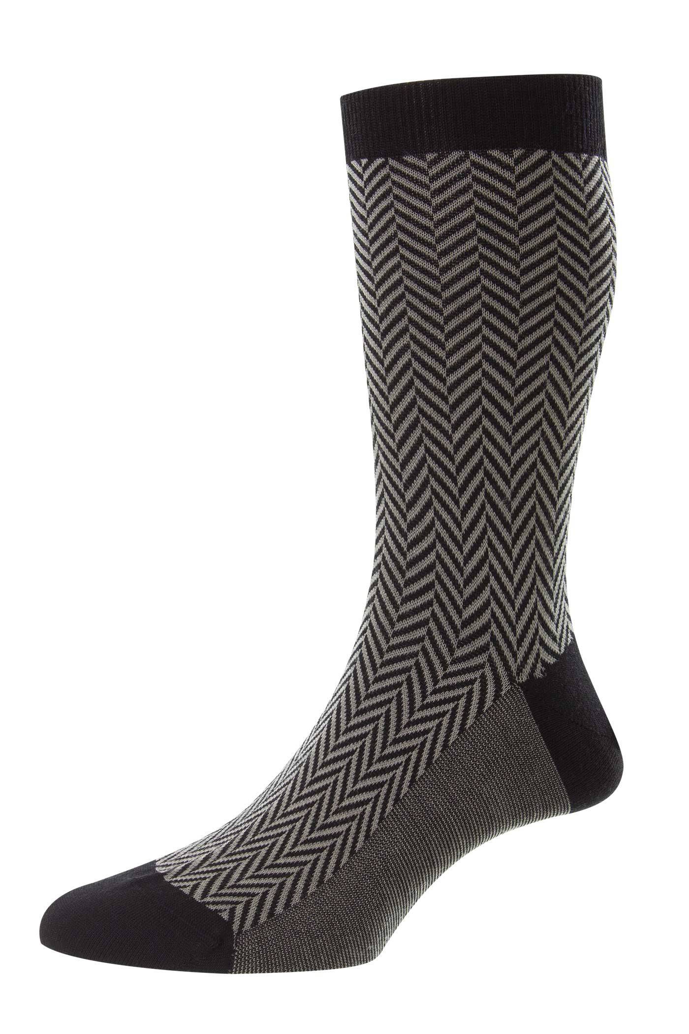 Pantherella Hendon Herringbone Merino Wool Socks