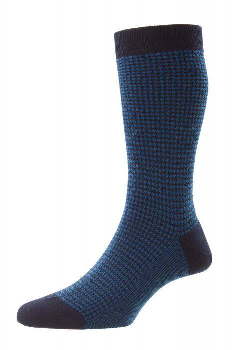 Pantherella Highbury Houndstooth Merino Wool Socks
