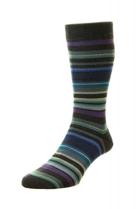 Pantherella Quakers Striped Socks