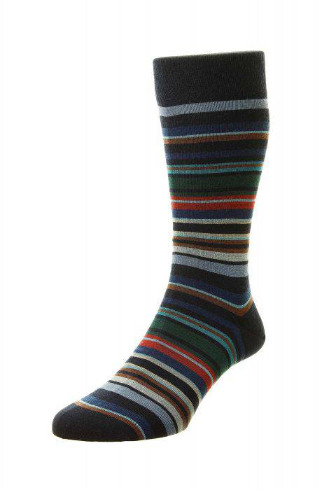 Pantherella Quakers Striped Socks