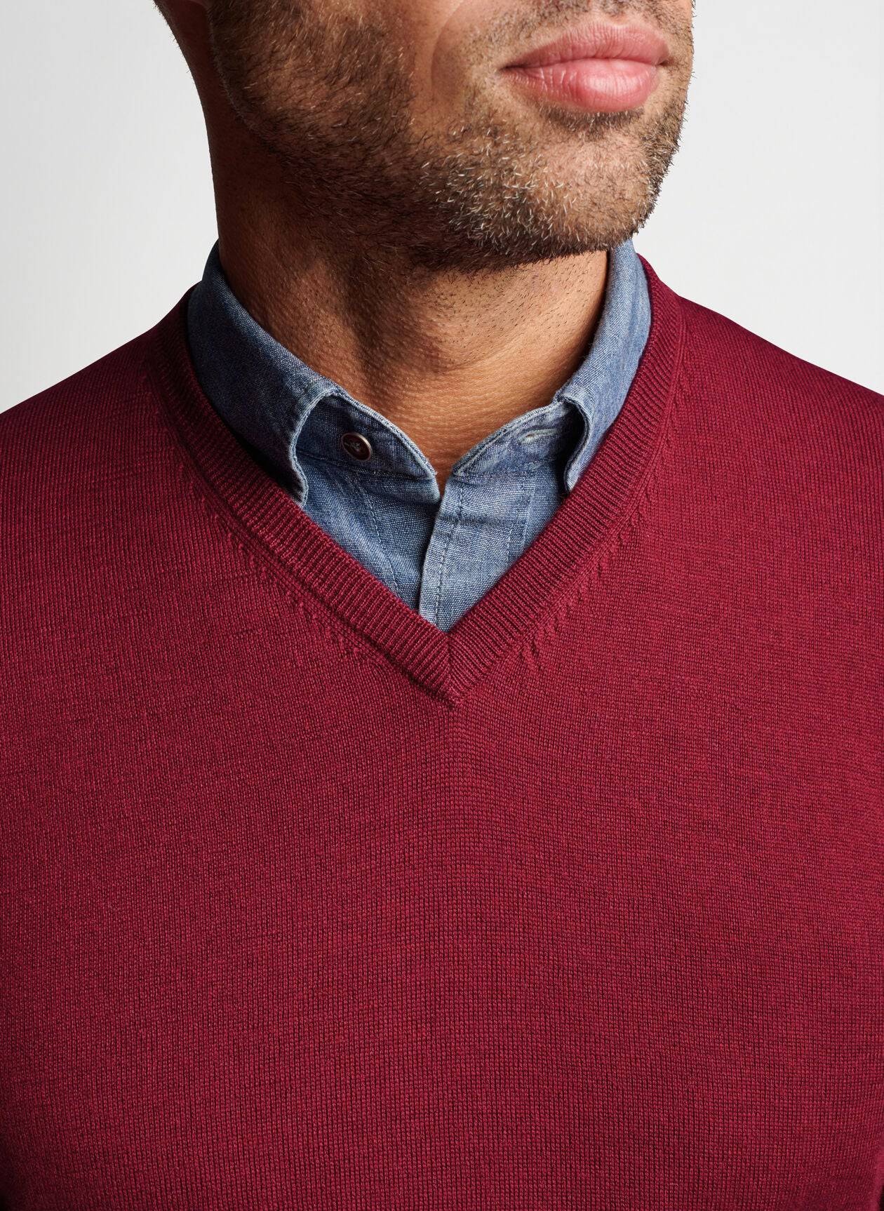 Peter Millar Autumn Crest V-Neck Sweater