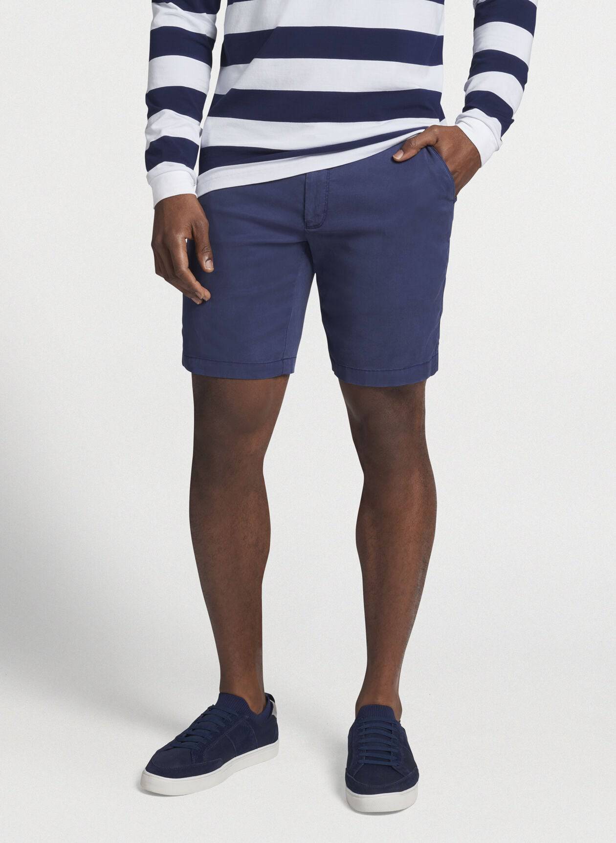 Peter Millar Bedford Cotton-Blend Short