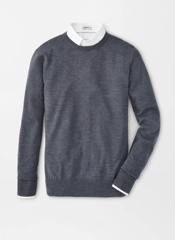 Peter Millar Crown Soft Merino-Silk Crew Neck Sweater