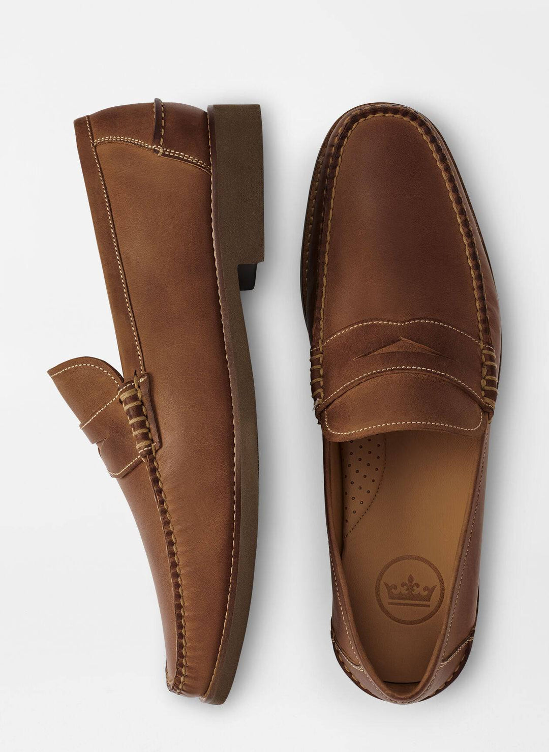 Peter Millar Handsewn Leather Penny Loafer