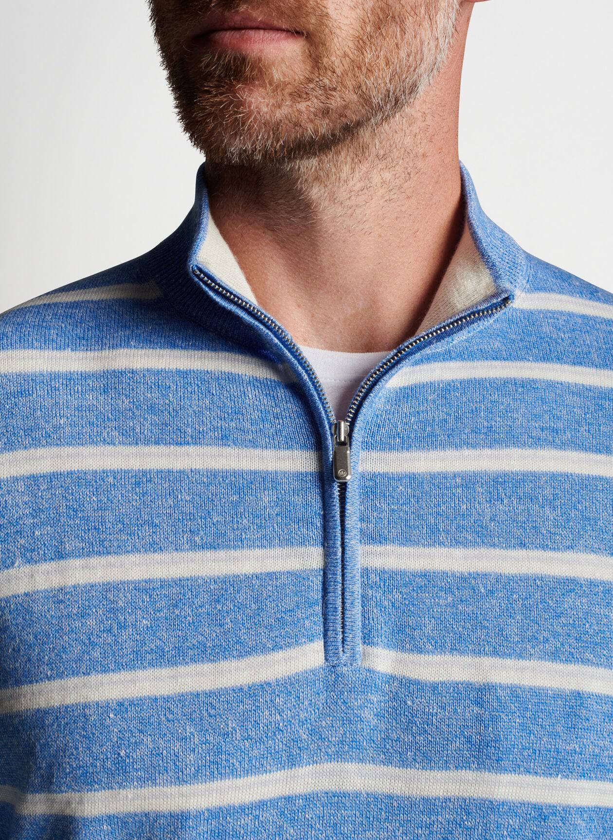 Peter Millar Long Bay Quarter Zip Sweater