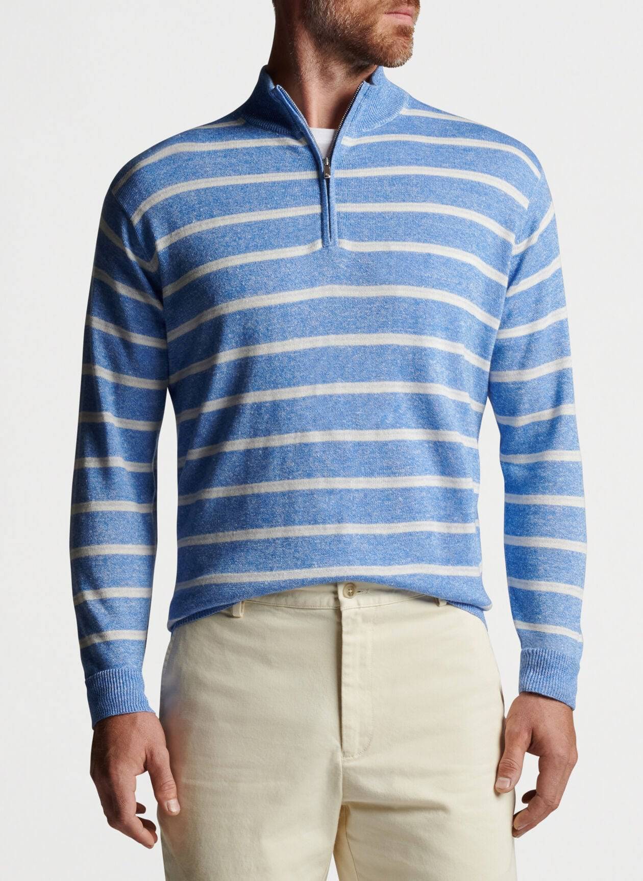 Peter Millar Long Bay Quarter Zip Sweater