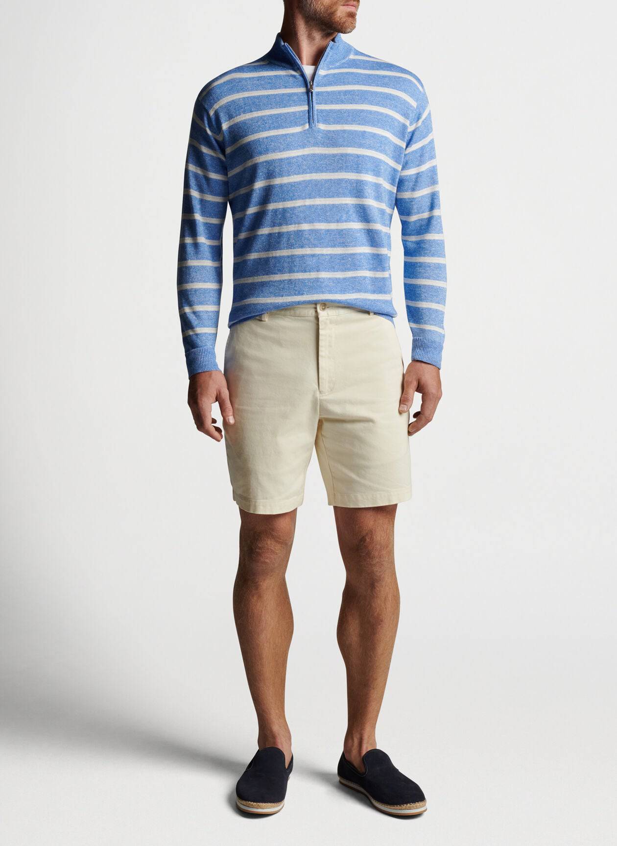 Peter Millar Long Bay Quarter Zip Sweater