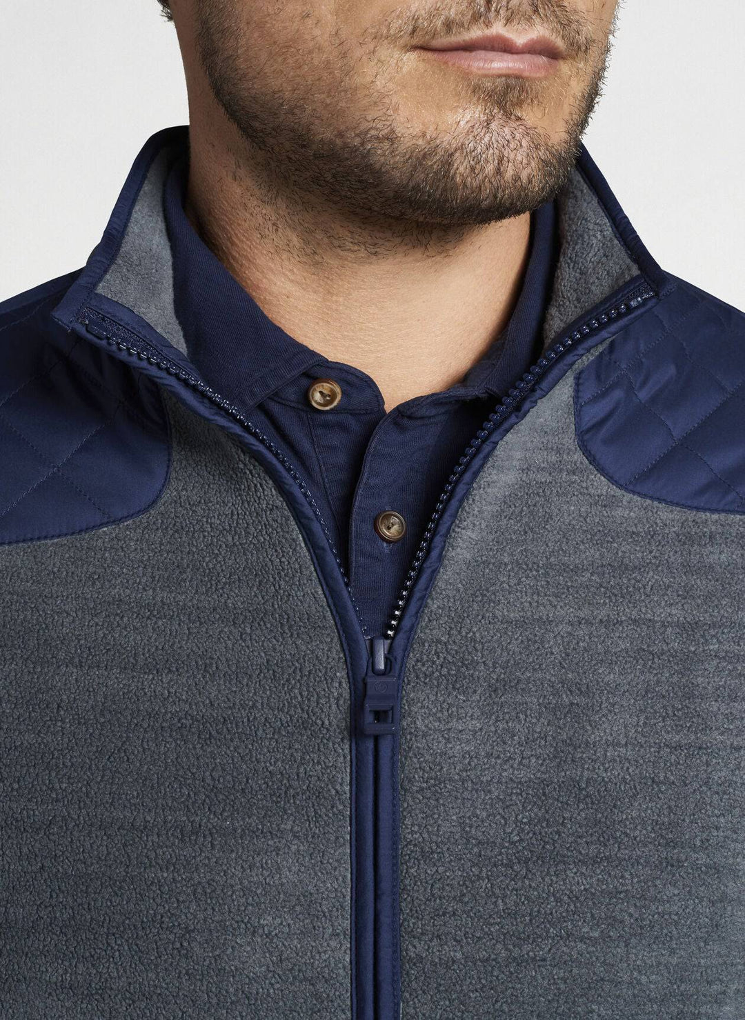 Peter Millar Micro Shearling Fleece Jacket