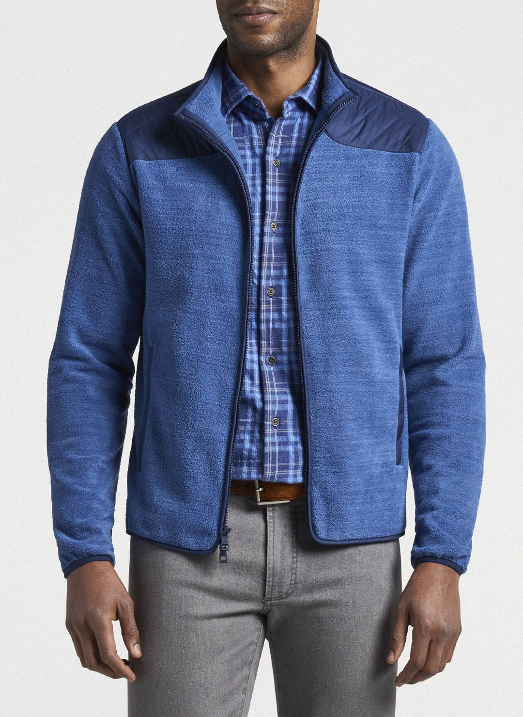 Peter Millar Micro Shearling Fleece Jacket