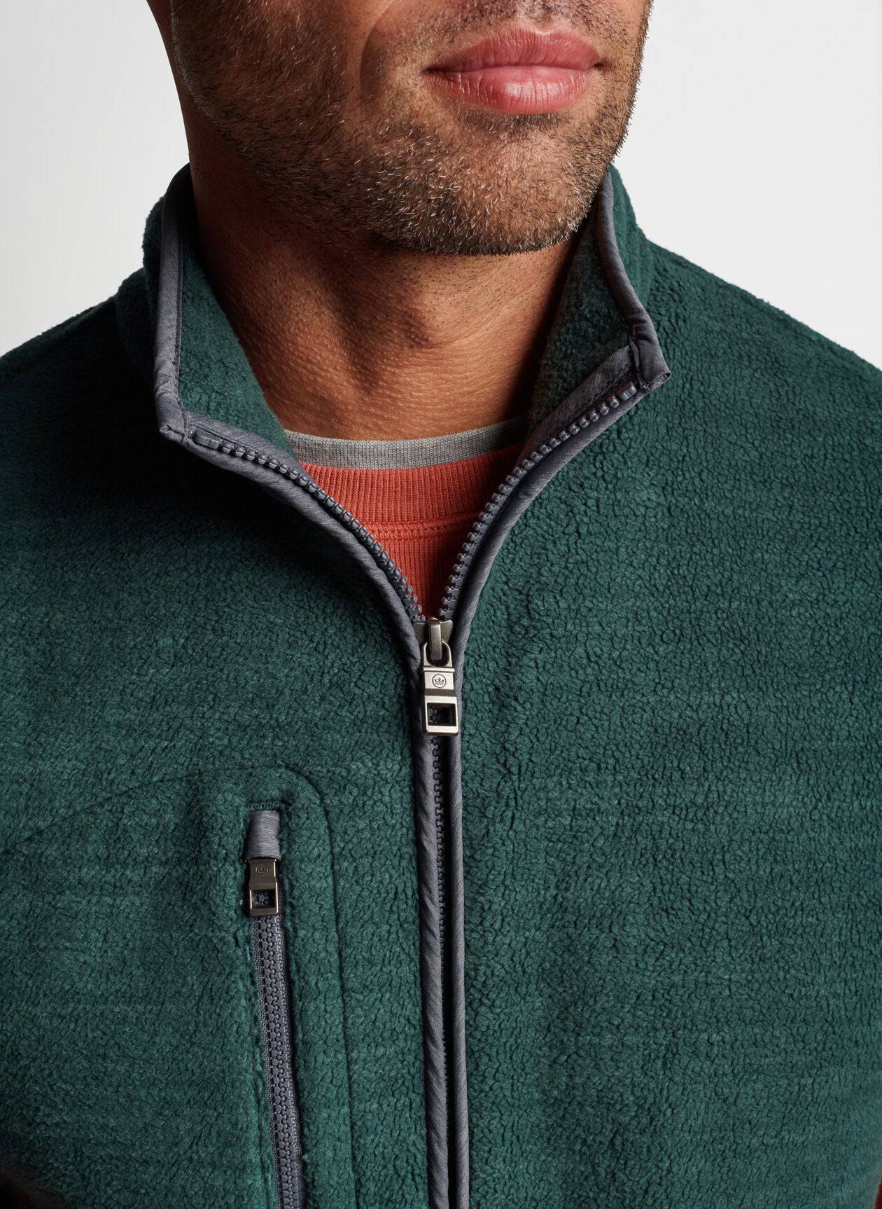 Peter Millar Micro Shearling Fleece Vest