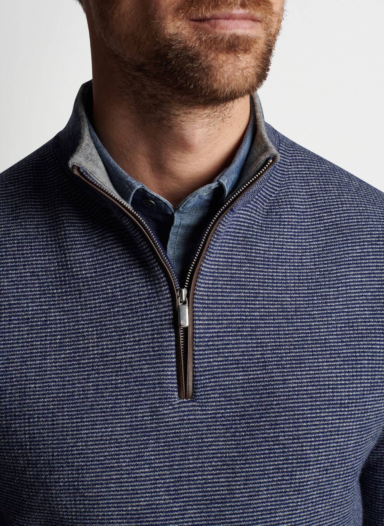 Peter Millar Mill Wool-Cashmere Quarter-Zip Sweater