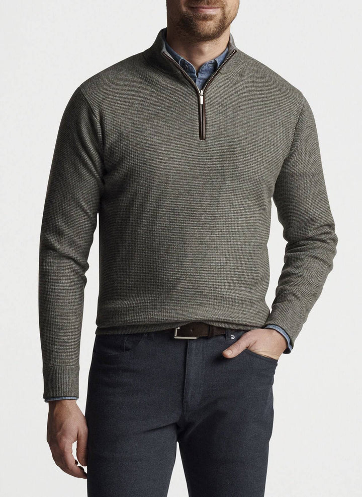 Peter Millar Mill Wool-Cashmere Quarter-Zip Sweater